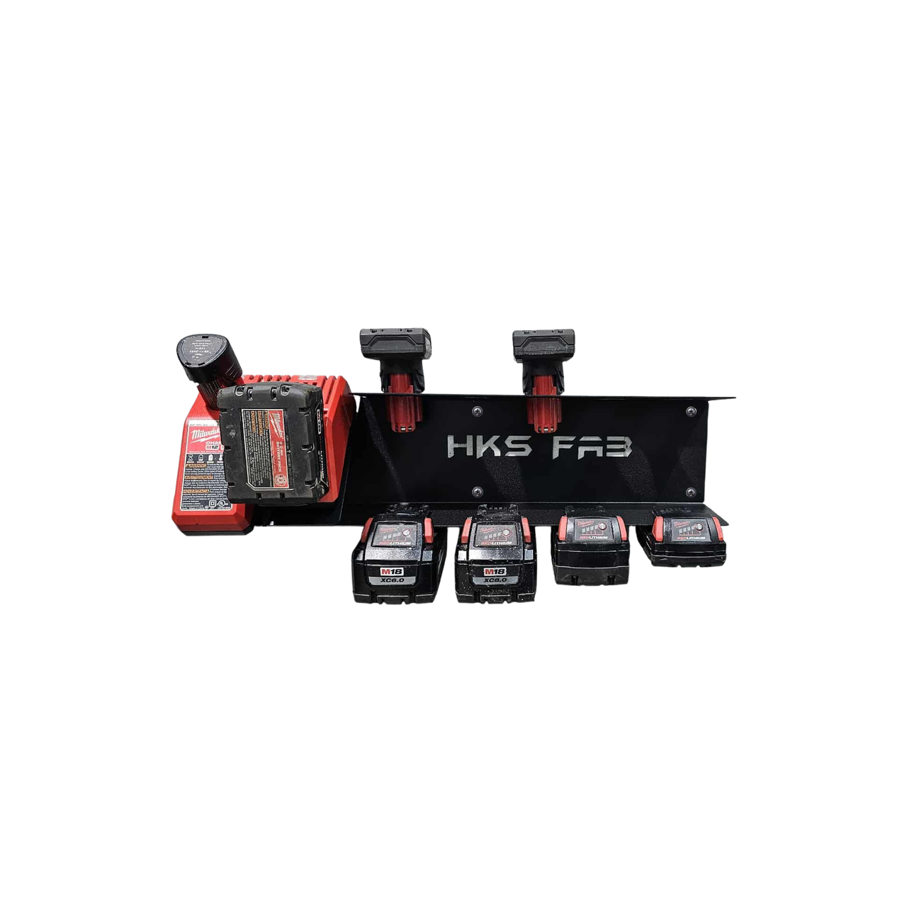 Milwaukee M18 Locking and M12 Battery Charging Station – Wall Mounted