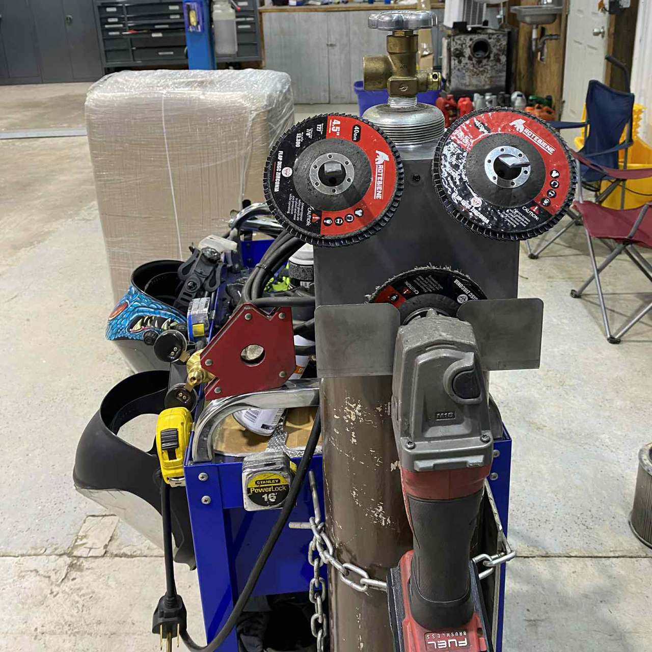 Weld Bottle Grinder & Accessories Holder KIt