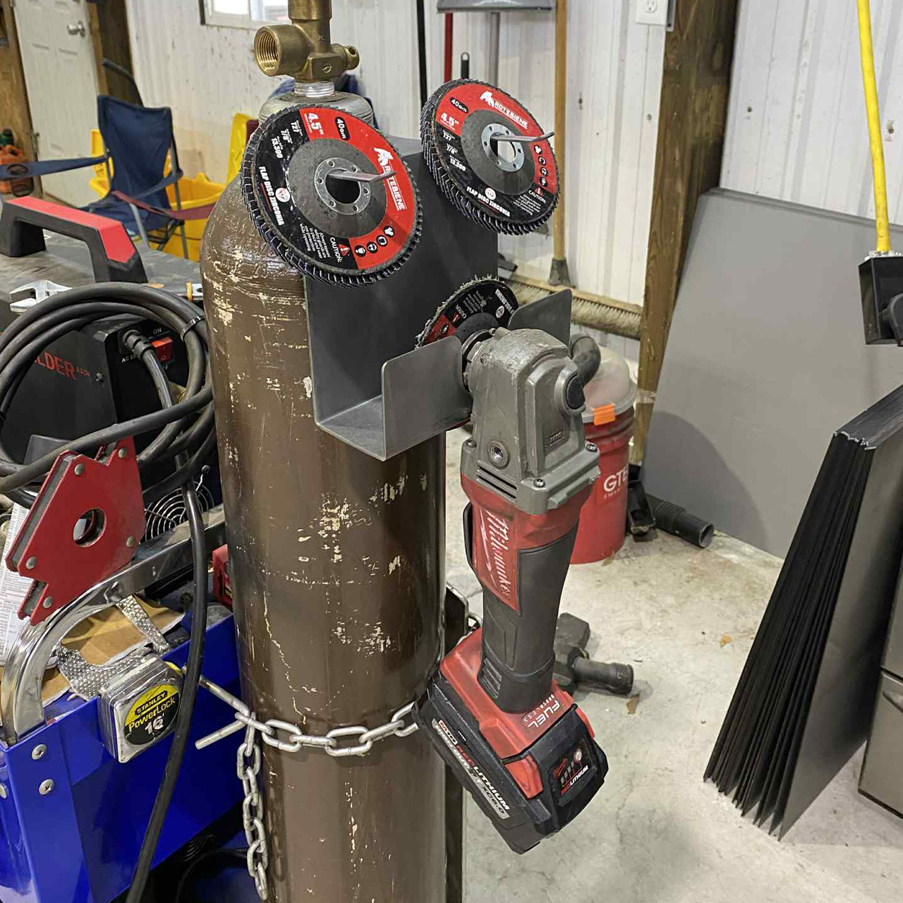Weld Bottle Grinder & Accessories Holder KIt