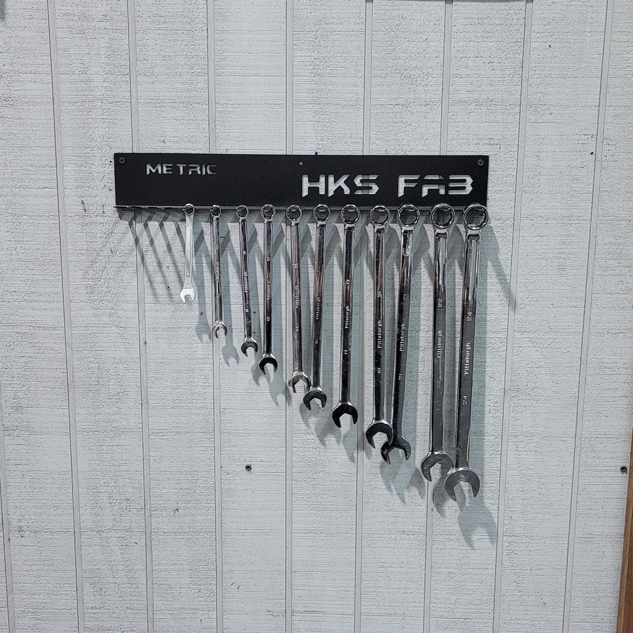Metric Wrench Organizer Rack – Wall or Cart Mount