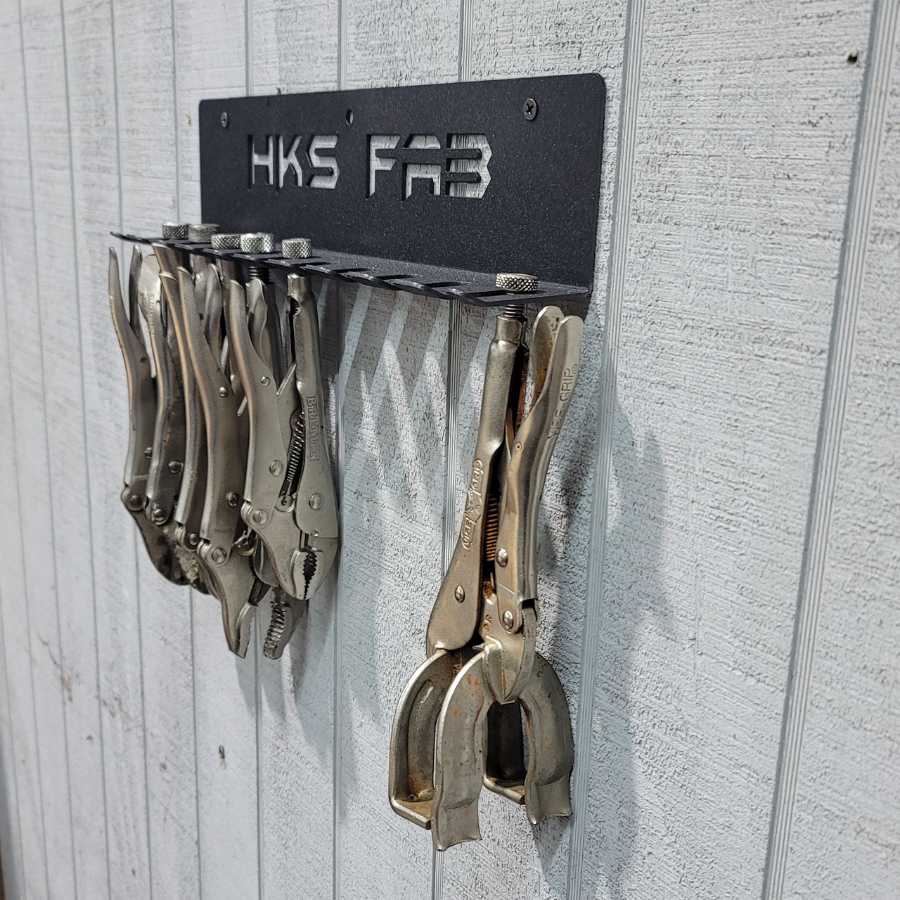 Vise Grip & Clamp - Wall & Cart Mount Tool Organizer Rack