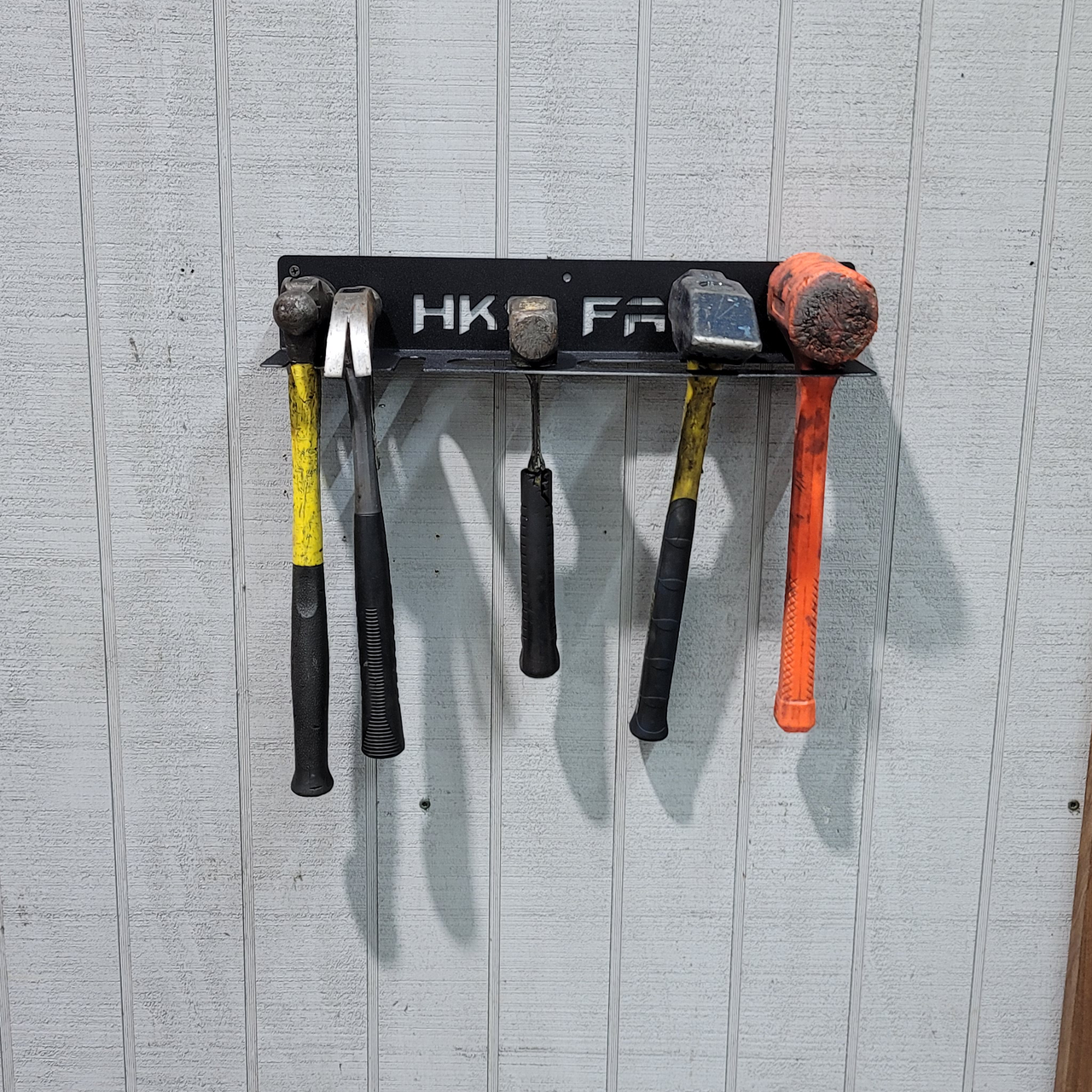 Hammer and Mallet Holder - Wall & Cart Mount Tool Organizer Rack