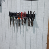 Universal  Plier Rack - Wall & Cart Mount Tool Organizer